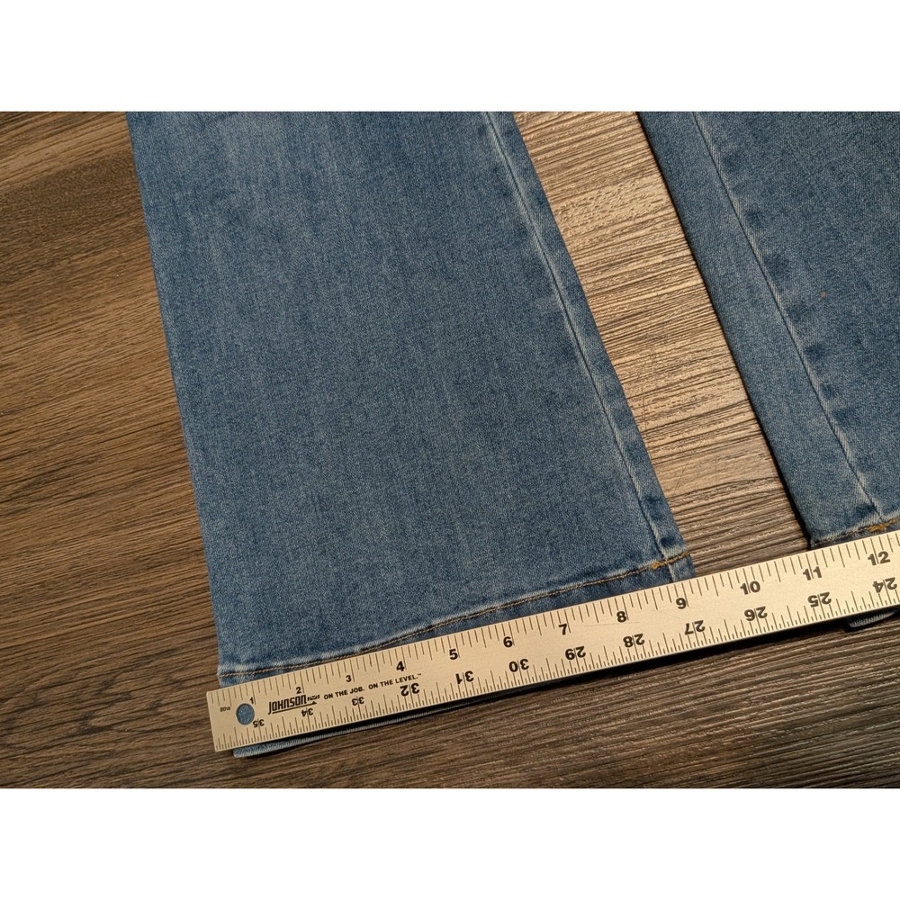 Veronica Beard Carson Ankle Flare High Rise Jeans Tide Down Blue Size 27 - Picture 5 of 8